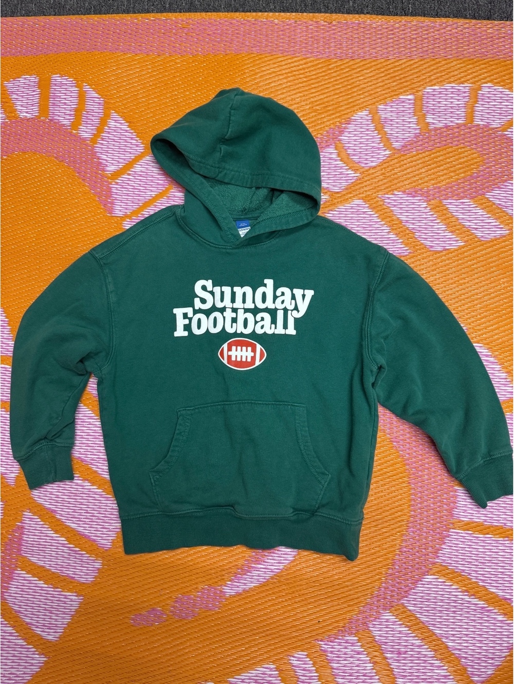 Kids football season oversized hoodie